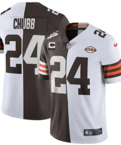 Cleveland Browns Nike Split Vapor Limited Stitched Jersey - White - Image 13