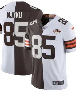 Cleveland Browns Nike Split Vapor Limited Stitched Jersey - White - Image 18