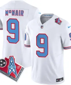 Tennessee Titans Nike 1997 Throwback Vapor Limited Stitched Jersey Henry - White - Image 7