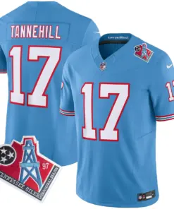 Tennessee Titans Nike 1997 Throwback Vapor Limited Stitched Jersey Henry - White - Image 9