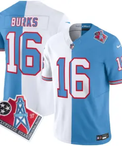 Tennessee Titans Nike 1997 Throwback Vapor Limited Stitched Jersey Henry - White - Image 17