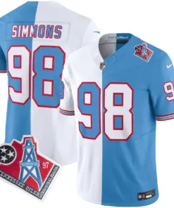 Tennessee Titans Nike 1997 Throwback Vapor Limited Stitched Jersey Henry - White - Image 18