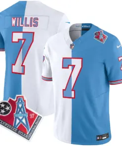 Tennessee Titans Nike 1997 Throwback Vapor Limited Stitched Jersey Henry - White - Image 19