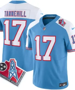 Tennessee Titans Nike 1997 Throwback Vapor Limited Stitched Jersey Henry - White - Image 23
