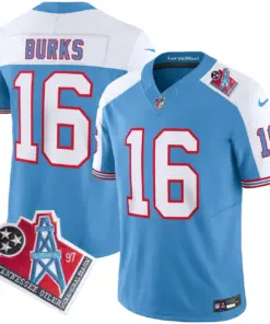 Tennessee Titans Nike 1997 Throwback Vapor Limited Stitched Jersey Henry - White - Image 24