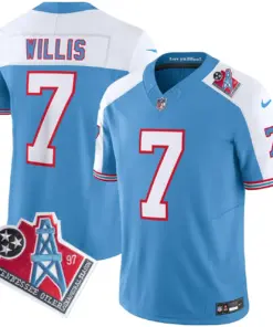 Tennessee Titans Nike 1997 Throwback Vapor Limited Stitched Jersey Henry - White - Image 26