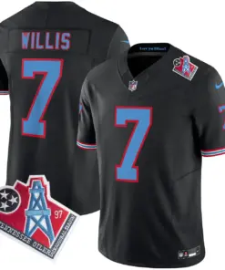 Tennessee Titans Nike 1997 Throwback Vapor Limited Stitched Jersey Henry - White - Image 33