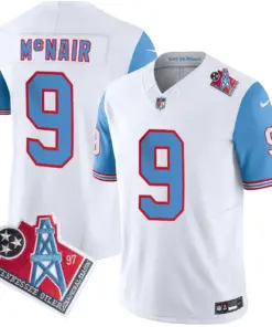 Tennessee Titans Nike 1997 Throwback Vapor Limited Stitched Jersey Henry - White - Image 42