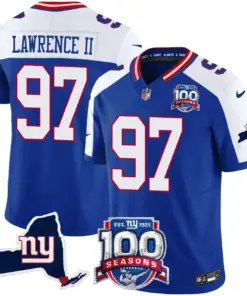 New York Giants Nike 100th Season State Patch Vapor Limited Stitched Jersey - Anthracite - Image 14