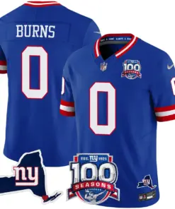New York Giants Nike 100th Season State Patch Vapor Limited Stitched Jersey - Anthracite - Image 18