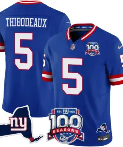 New York Giants Nike 100th Season State Patch Vapor Limited Stitched Jersey - Anthracite - Image 20