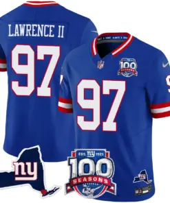 New York Giants Nike 100th Season State Patch Vapor Limited Stitched Jersey - Anthracite - Image 21