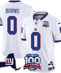New York Giants Nike 100th Season State Patch Vapor Limited Stitched Jersey - Anthracite - Image 25