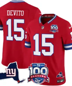 New York Giants Nike 100th Season State Patch Vapor Limited Stitched Jersey - Anthracite - Image 29