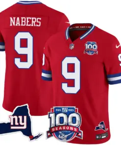 New York Giants Nike 100th Season State Patch Vapor Limited Stitched Jersey - Anthracite - Image 31