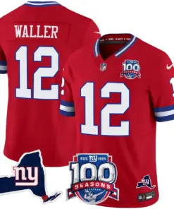 New York Giants Nike 100th Season State Patch Vapor Limited Stitched Jersey - Anthracite - Image 33