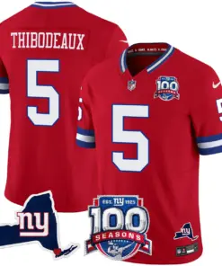 New York Giants Nike 100th Season State Patch Vapor Limited Stitched Jersey - Anthracite - Image 34