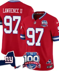 New York Giants Nike 100th Season State Patch Vapor Limited Stitched Jersey - Anthracite - Image 35