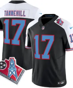 Tennessee Titans Nike 1997 Throwback Vapor Limited Stitched Jersey - Black - Image 4