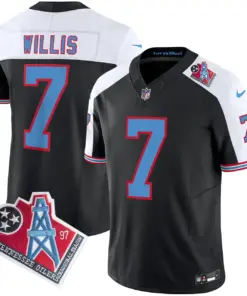 Tennessee Titans Nike 1997 Throwback Vapor Limited Stitched Jersey - Black - Image 7