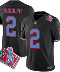Tennessee Titans Nike 1997 Throwback Vapor Limited Stitched Jersey - Black - Image 38