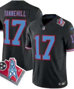 Tennessee Titans Nike 1997 Throwback Vapor Limited Stitched Jersey - Black - Image 40