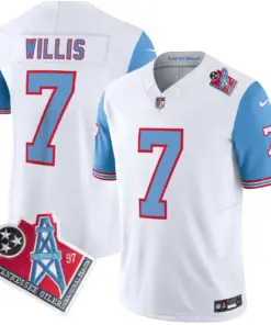 Tennessee Titans Nike 1997 Throwback Vapor Limited Stitched Jersey - Black - Image 52