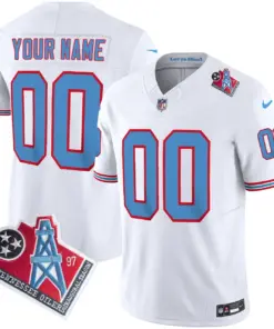 Alternative view of Tennessee Titans Nike 1997 Throwback Vapor Custom Limited Stitched Jersey - Black