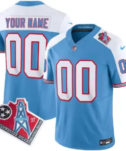 Tennessee Titans Nike 1997 Throwback Vapor Custom Limited Stitched Jersey - Black - Image 4