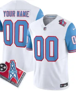 Tennessee Titans Nike 1997 Throwback Vapor Custom Limited Stitched Jersey - Black - Image 6