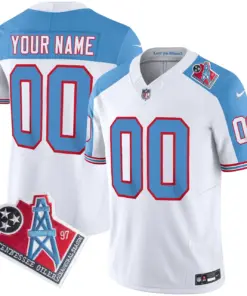 Tennessee Titans Nike 1997 Throwback Vapor Custom Limited Stitched Jersey - Black - Image 7