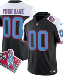 Tennessee Titans Nike 1997 Throwback Vapor Custom Limited Stitched Jersey - Black