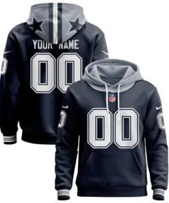 Dallas Cowboys Nike Custom Pullover Hoodie - Navy