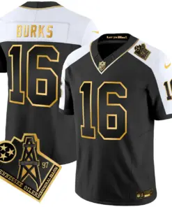 Tennessee Titans Nike 1997 Throwback Vapor Stitched Jersey - Black - Image 3