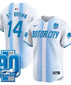 Detroit Lions Nike 90th Year Patch Vapor Premier Limited Stitched Jersey - Black - Image 11