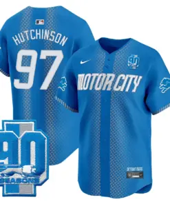 Detroit Lions Nike 90th Year Patch Vapor Premier Limited Stitched Jersey - Black - Image 17