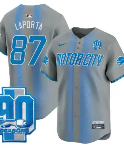 Detroit Lions Nike 90th Year Patch Vapor Premier Limited Stitched Jersey - Black - Image 30