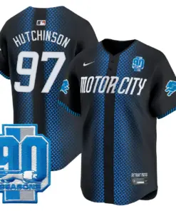 Detroit Lions Nike 90th Year Patch Vapor Premier Limited Stitched Jersey - Black
