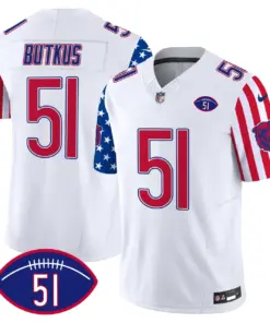Chicago Bears Nike American Style Vapor Limited Stitched Jersey - White - Image 3