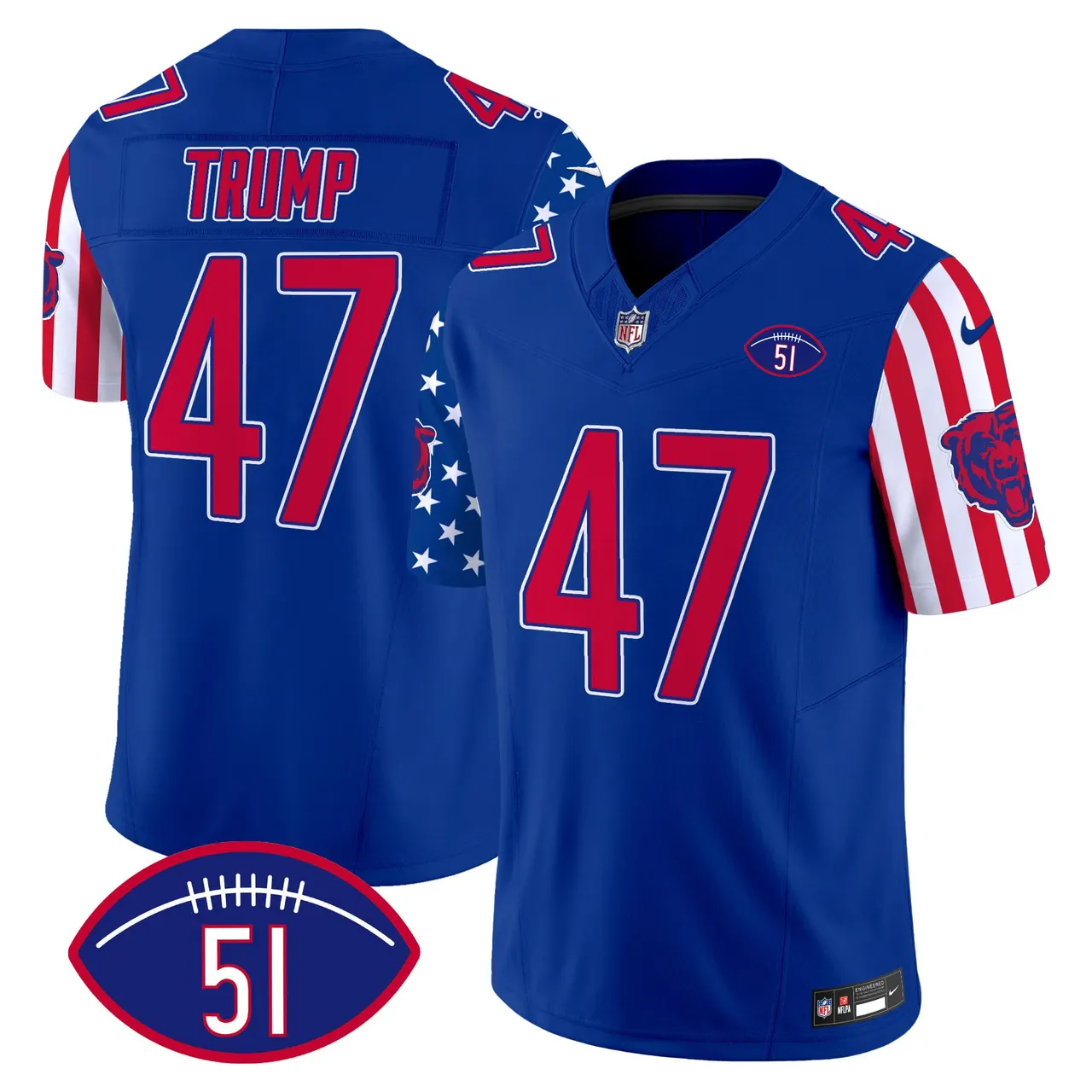 Chicago Bears Nike American Style Vapor Limited Stitched Jersey - White - Image 24
