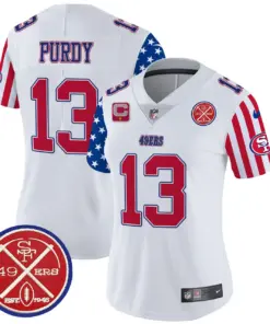 San Francisco 49ers Nike Women's American Style Vapor Limited Stitched Jersey - White - Image 3