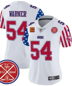 San Francisco 49ers Nike Women's American Style Vapor Limited Stitched Jersey - White - Image 5