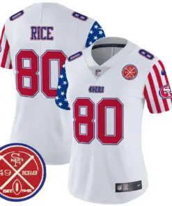 San Francisco 49ers Nike Women's American Style Vapor Limited Stitched Jersey - White - Image 6