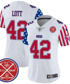 San Francisco 49ers Nike Women's American Style Vapor Limited Stitched Jersey - White - Image 9