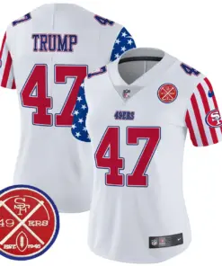 San Francisco 49ers Nike Women's American Style Vapor Limited Stitched Jersey - White - Image 11