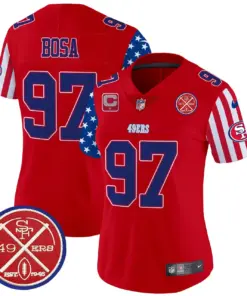 San Francisco 49ers Nike Women's American Style Vapor Limited Stitched Jersey - White - Image 18