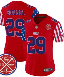 San Francisco 49ers Nike Women's American Style Vapor Limited Stitched Jersey - White - Image 21