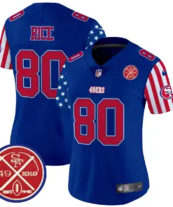 San Francisco 49ers Nike Women's American Style Vapor Limited Stitched Jersey - White - Image 28