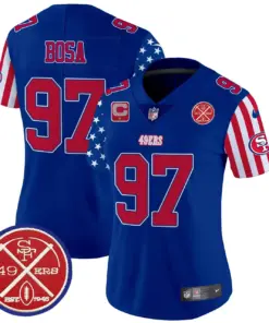 San Francisco 49ers Nike Women's American Style Vapor Limited Stitched Jersey - White - Image 29