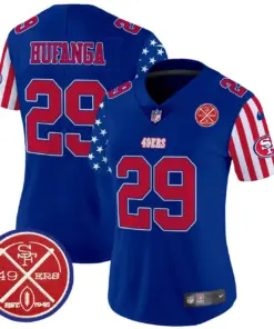 San Francisco 49ers Nike Women's American Style Vapor Limited Stitched Jersey - White - Image 32
